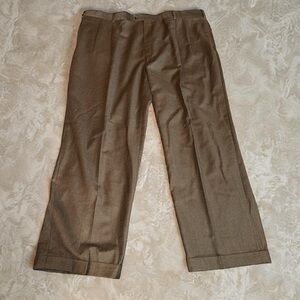 Jos. A. Bank Brown Plaid Dress Pants 44X28